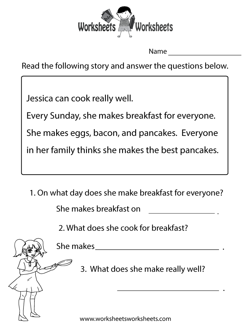 Free Printable Fall Reading Comprehension Worksheets Free Printable Fall Reading Comprehension Worksheets