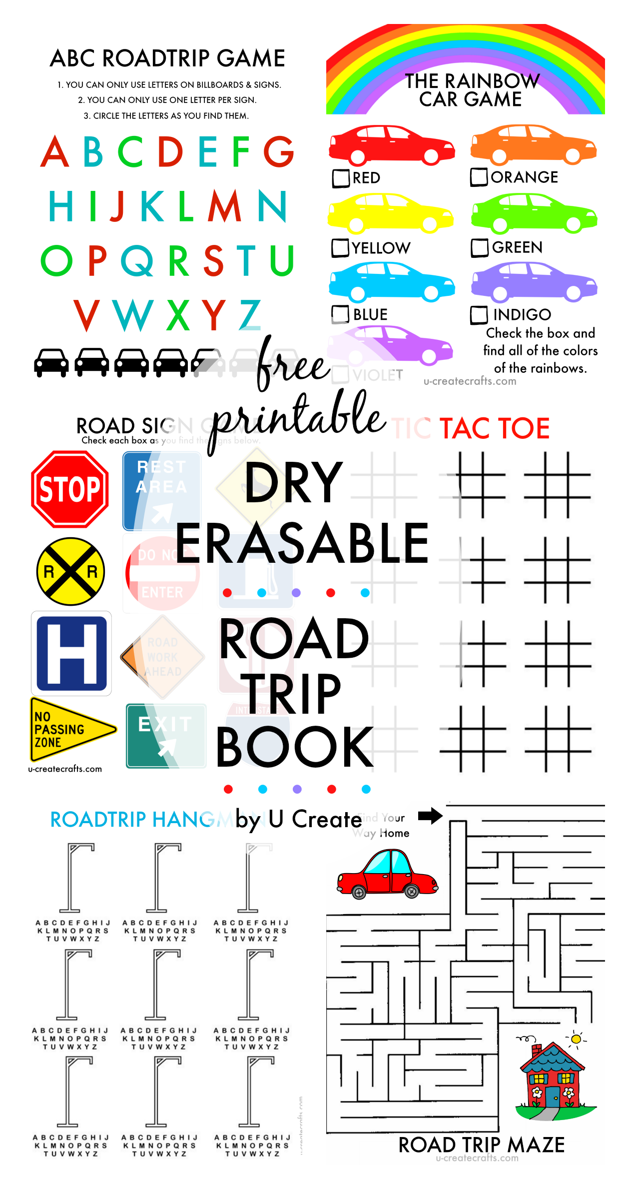 Free Printable Road Trip Book Worksheets Library