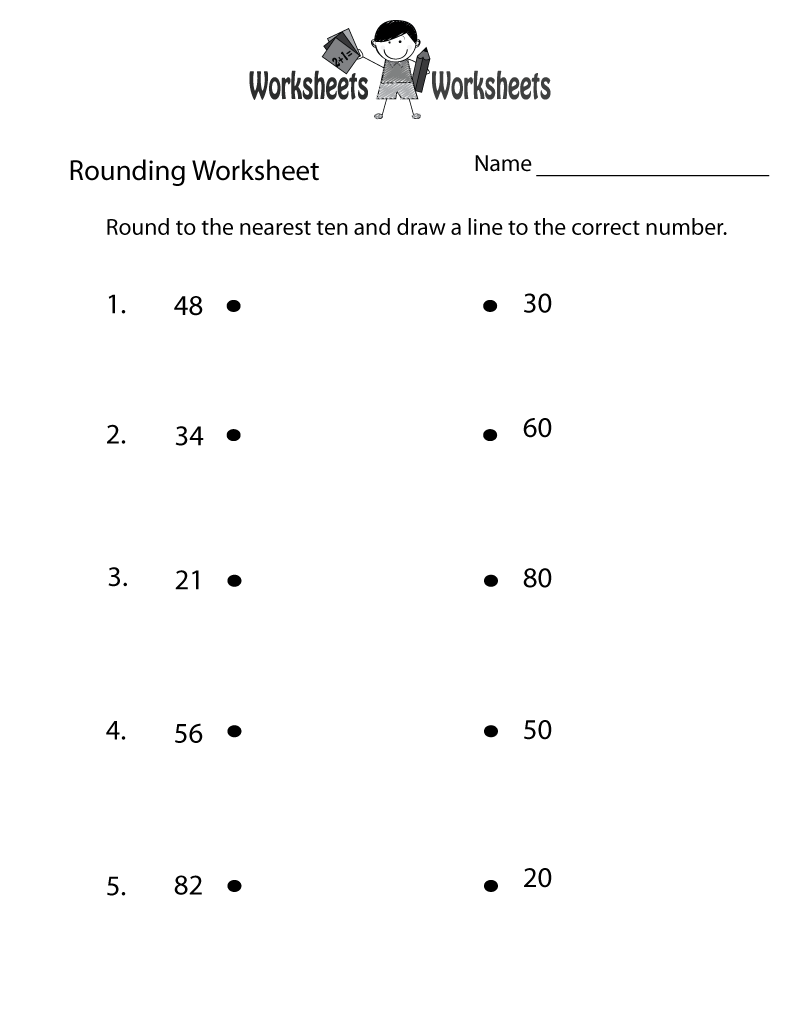 Free Printable Rounding Math Worksheets