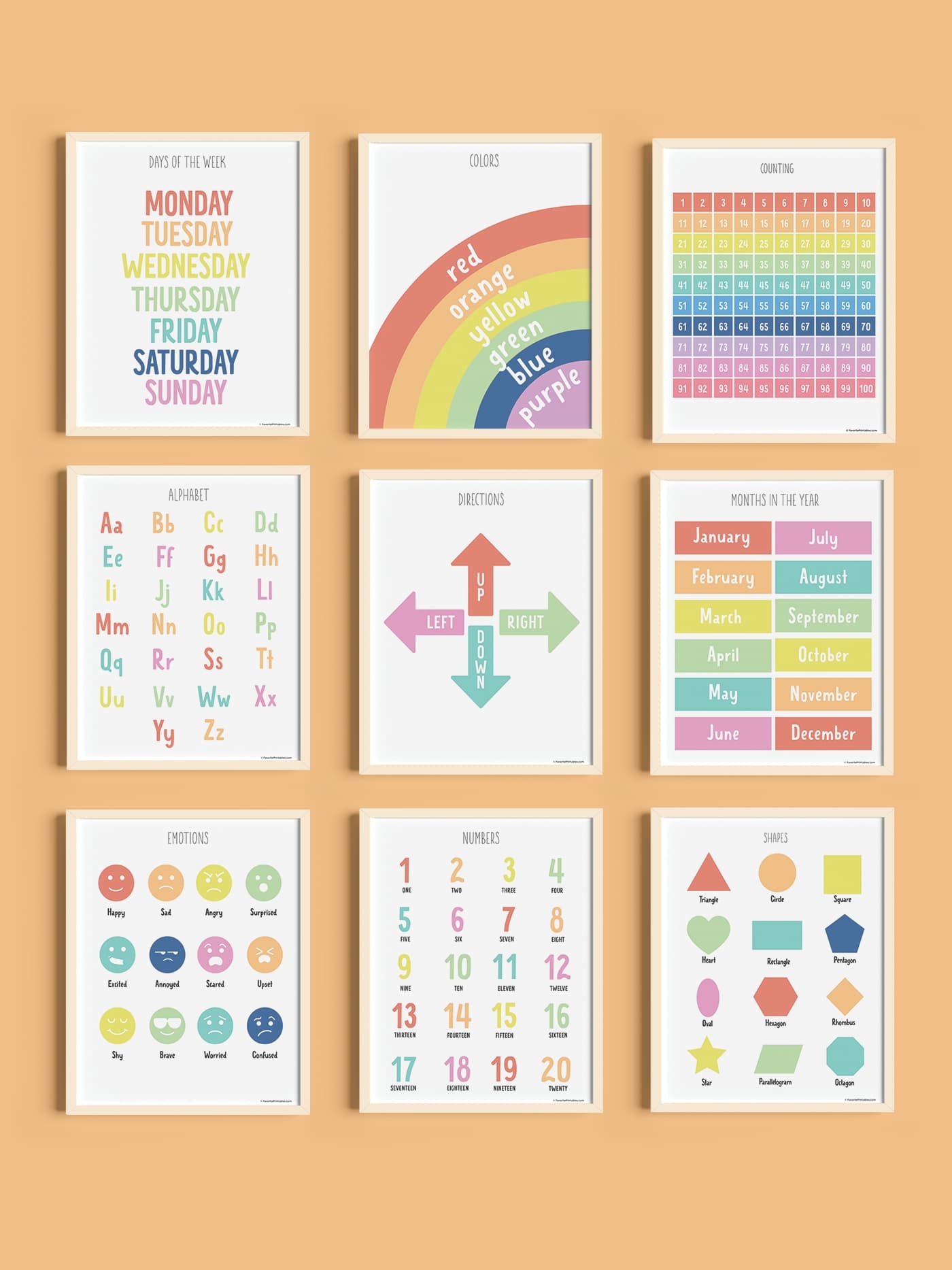 Free Printable Set Of 10 Educational Posters Favorite Printables Free Printable Set Of 10 Educational Posters Favorite Printables