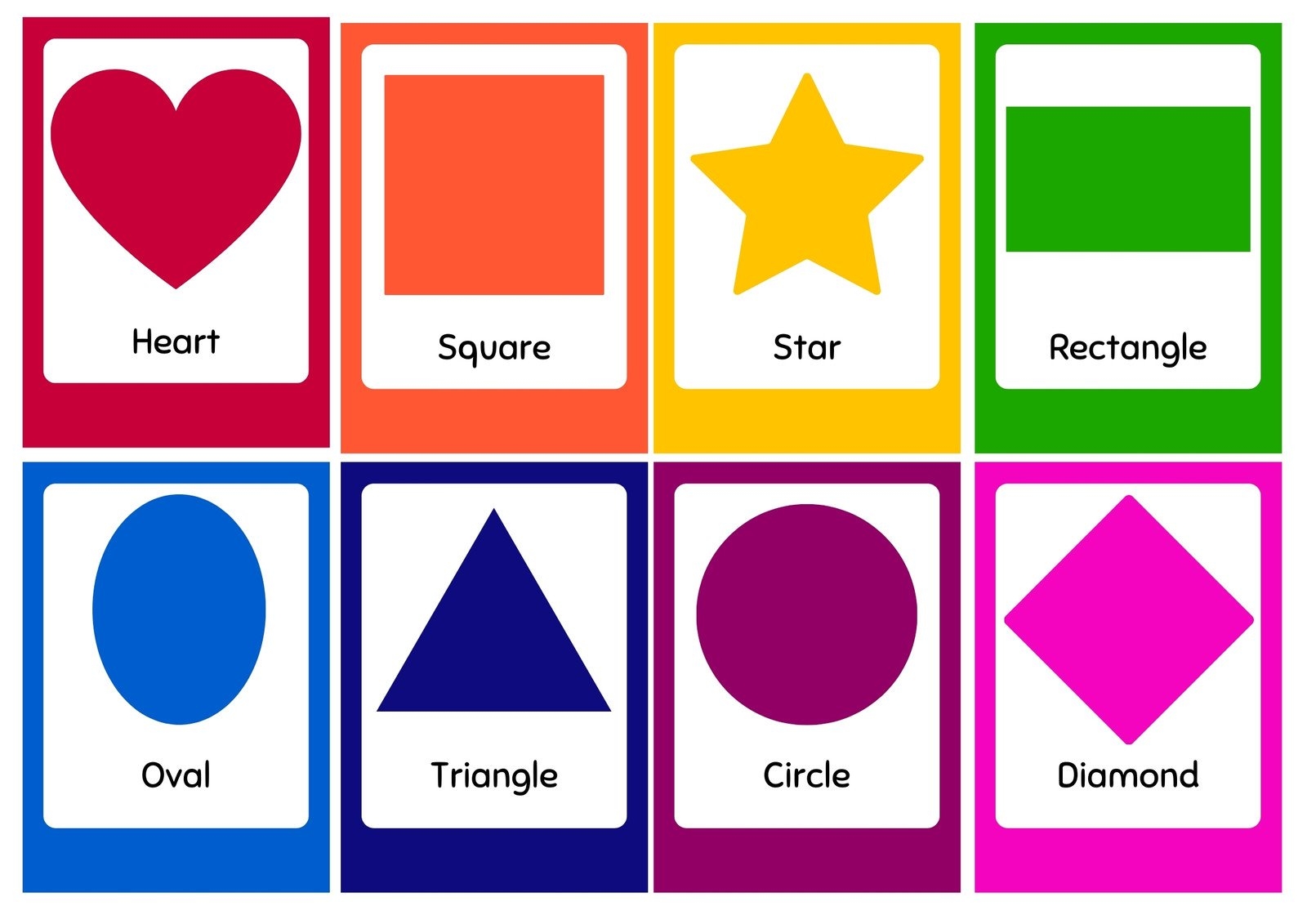 Free Printable Shapes Flashcards Templates Canva Worksheets Library Free Printable Shapes Flashcards Templates Canva Worksheets Library