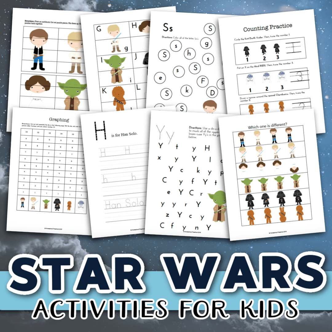 Free Printable Star Wars Preschool Learning Pack Free Printable Star Wars Preschool Learning Pack
