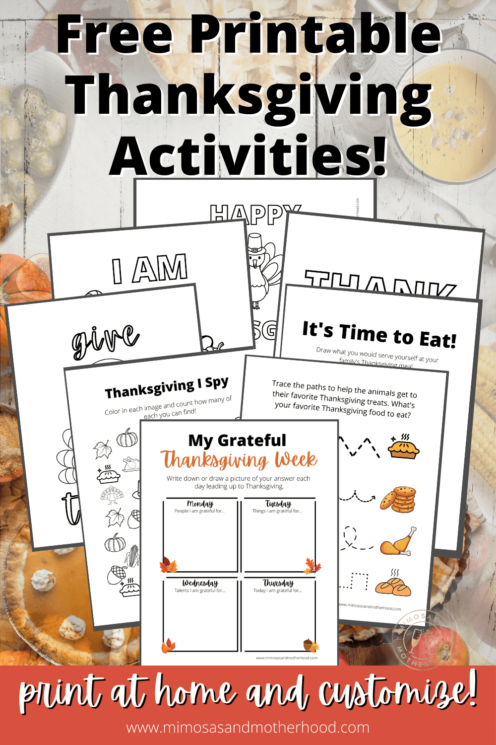 Free Printable Thanksgiving Activity Book For Toddlers Mimosas Motherhood