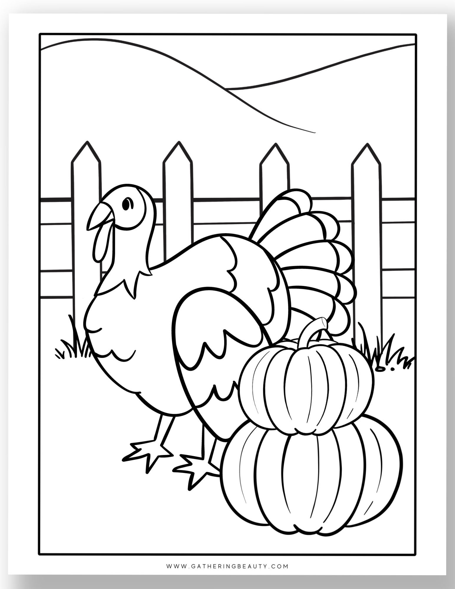 Printable Preschool Turkey Template