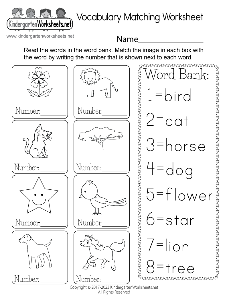 Printable Vocaulary Worksheets Ela Pd