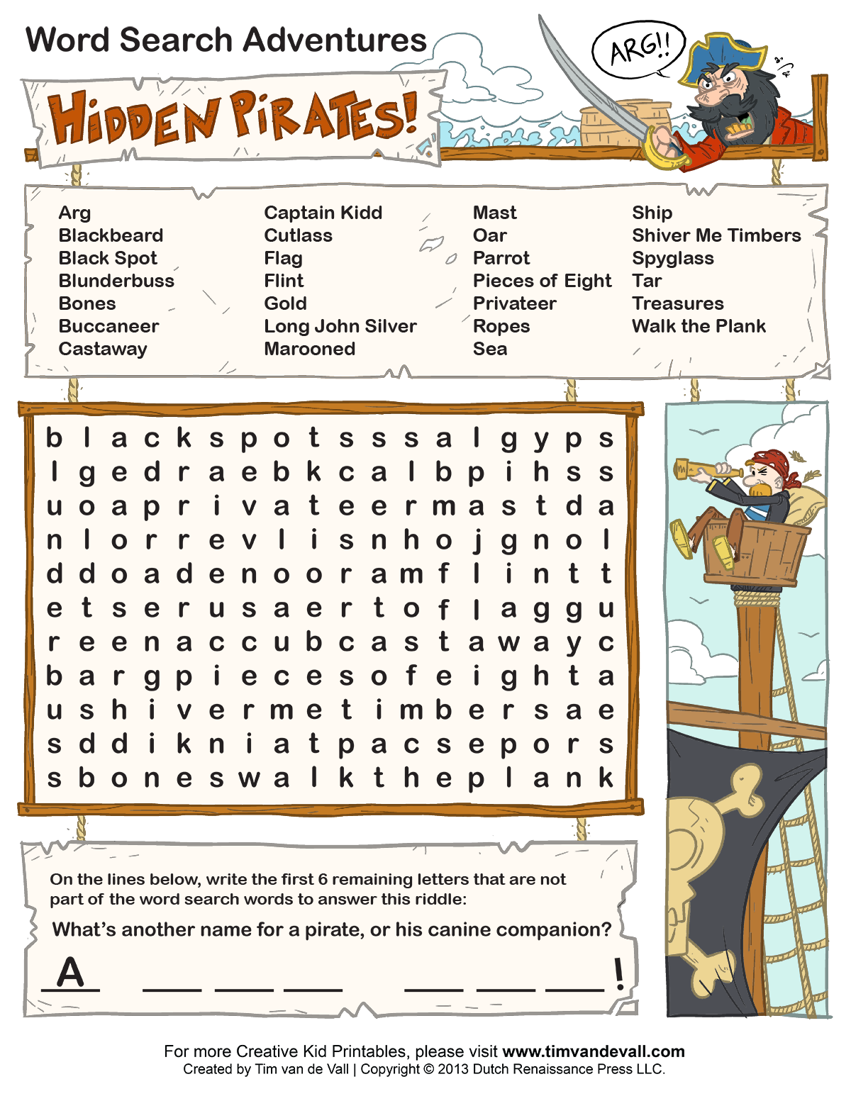 Kindergarten Word Find Worksheets