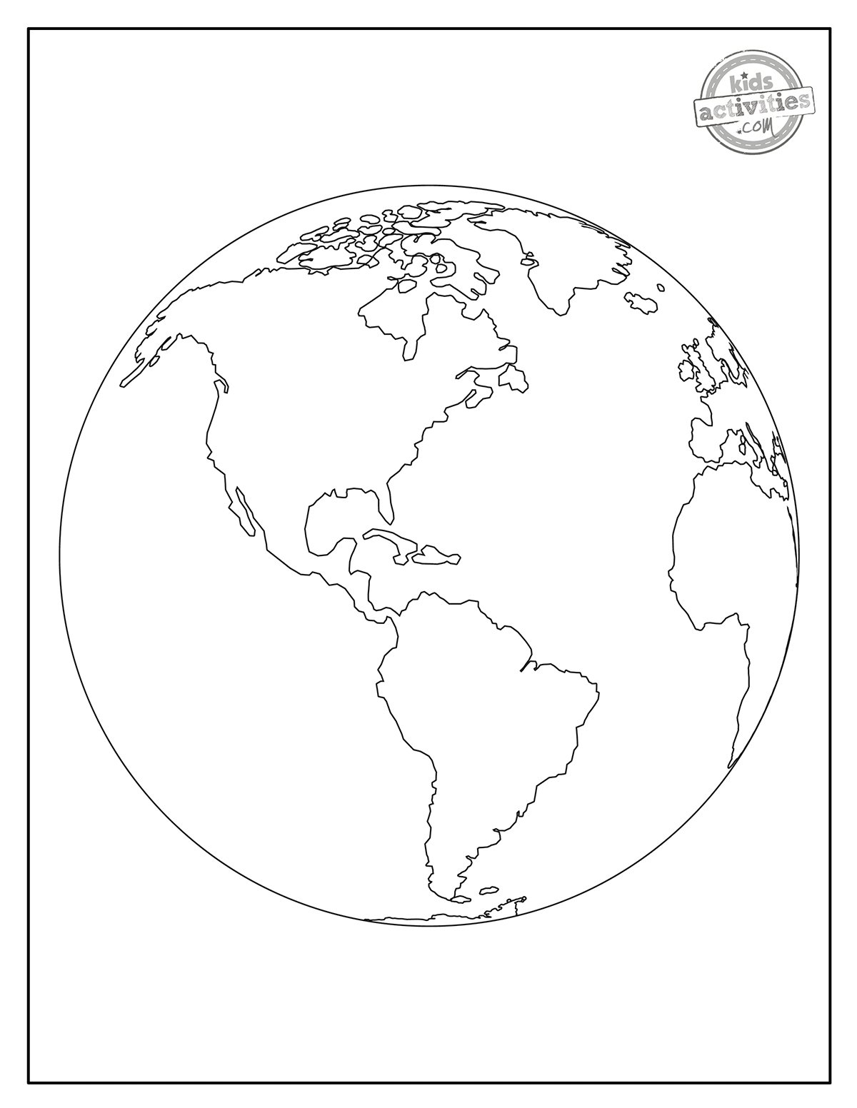 Globe Printable Preschool Globe Printable Preschool