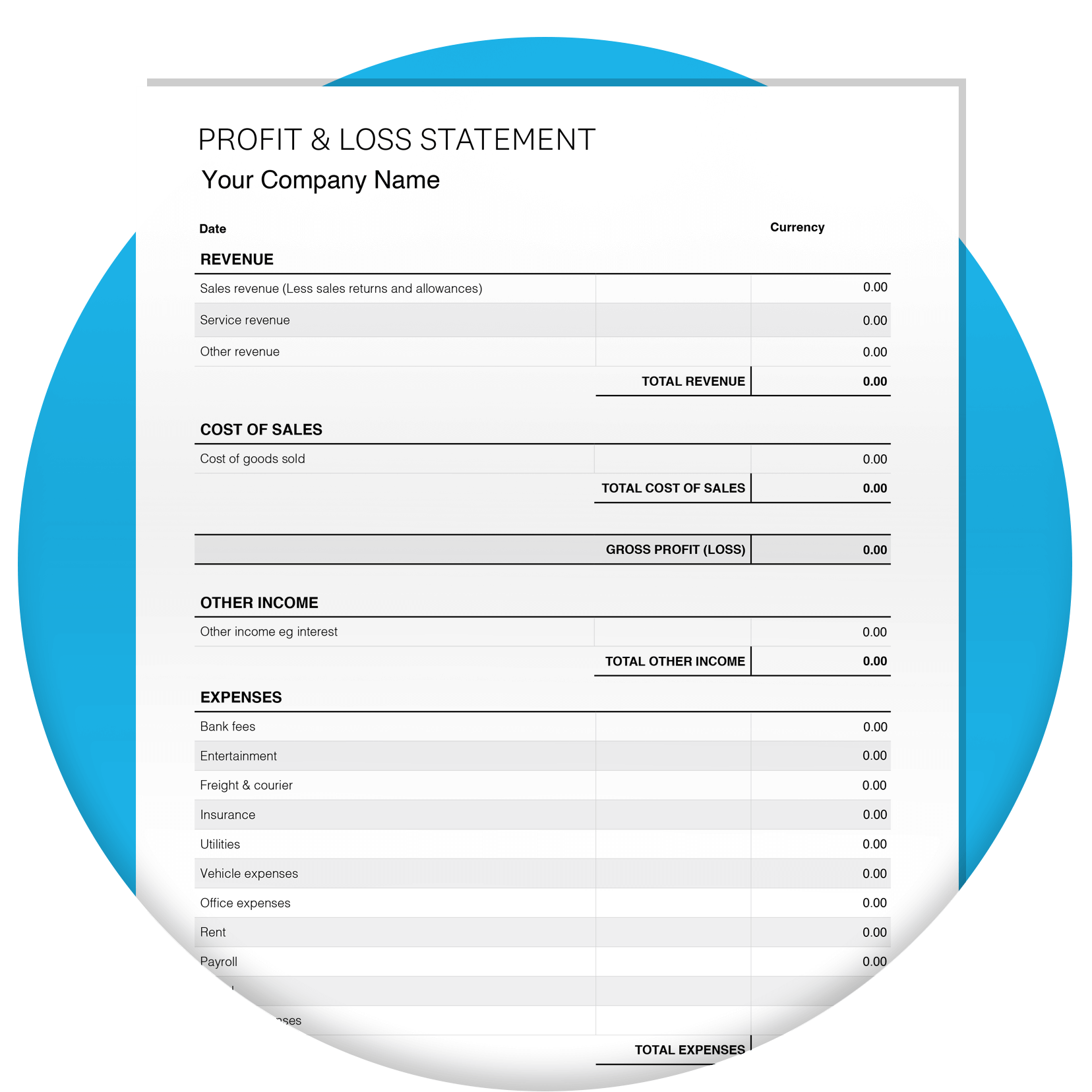 Free Profit And Loss Statement Template Xero SG Free Profit And Loss Statement Template Xero SG