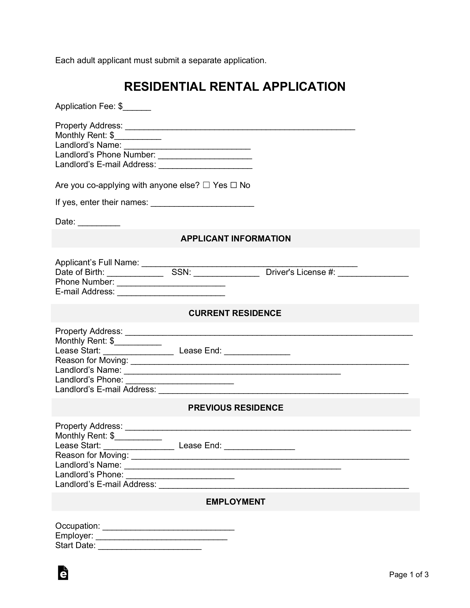 Printable Tax Worksheet Rental Property