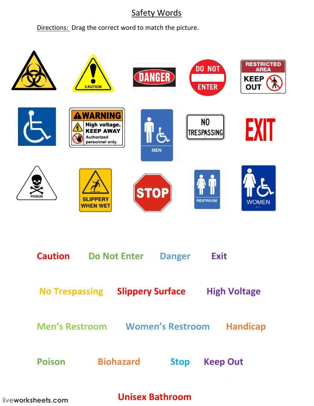 Free Safety Signs Worksheet Download Free Safety Signs Worksheet Free Safety Signs Worksheet Download Free Safety Signs Worksheet