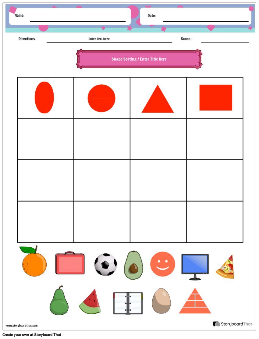 Free Shape Sorting Worksheets Customize And Print