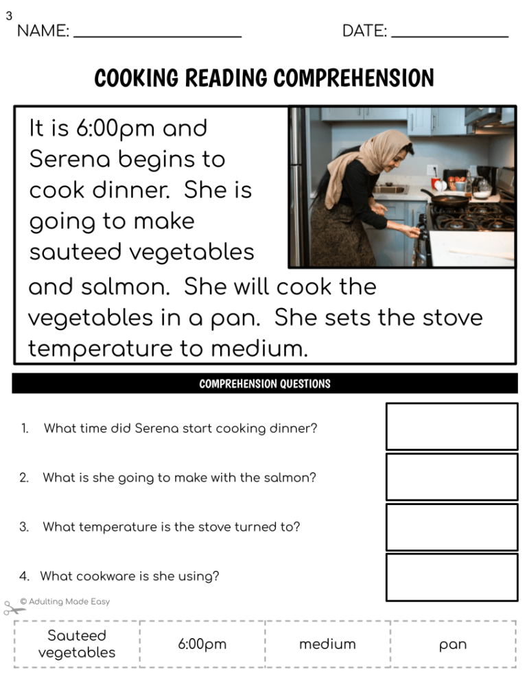 FREE Simplified Reading Comprehension Worksheets Worksheets Library
