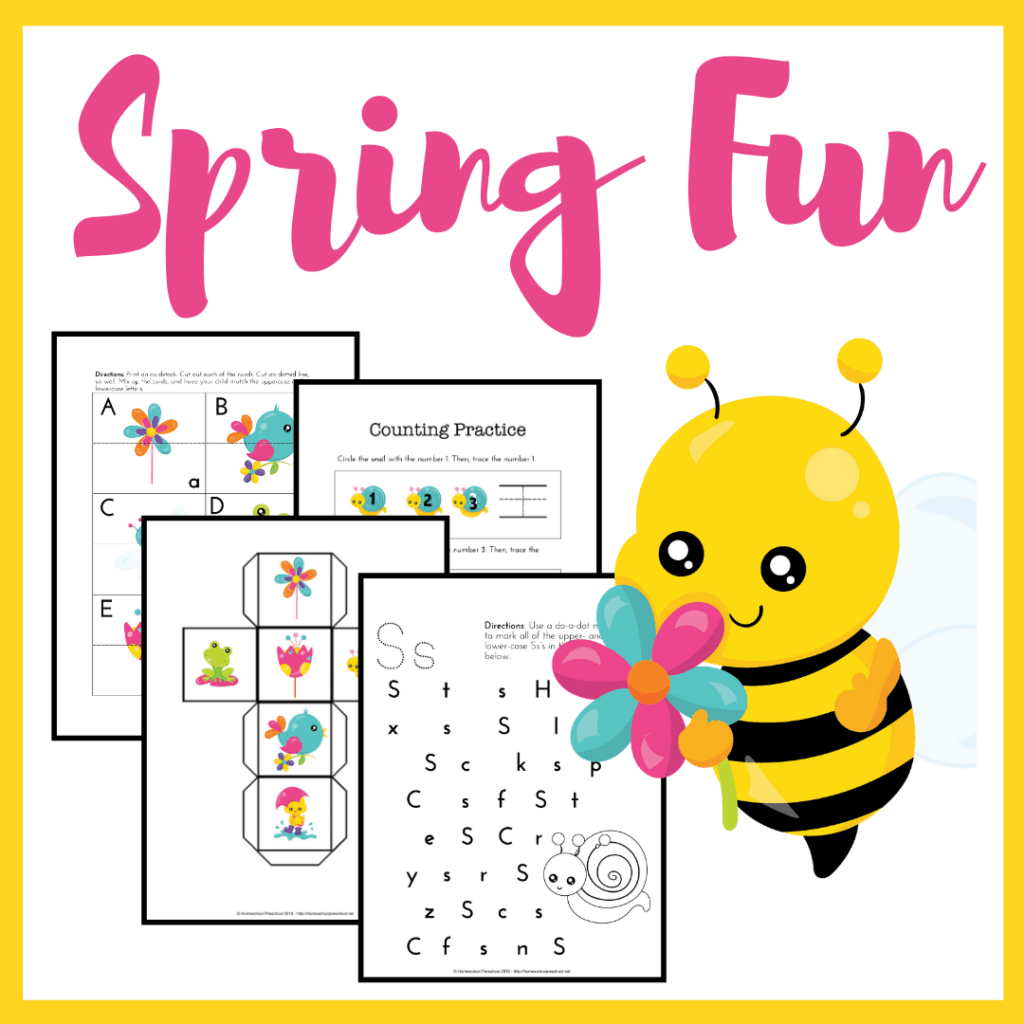 Free Spring Printables For Preschool And Kindergarten Free Spring Printables For Preschool And Kindergarten