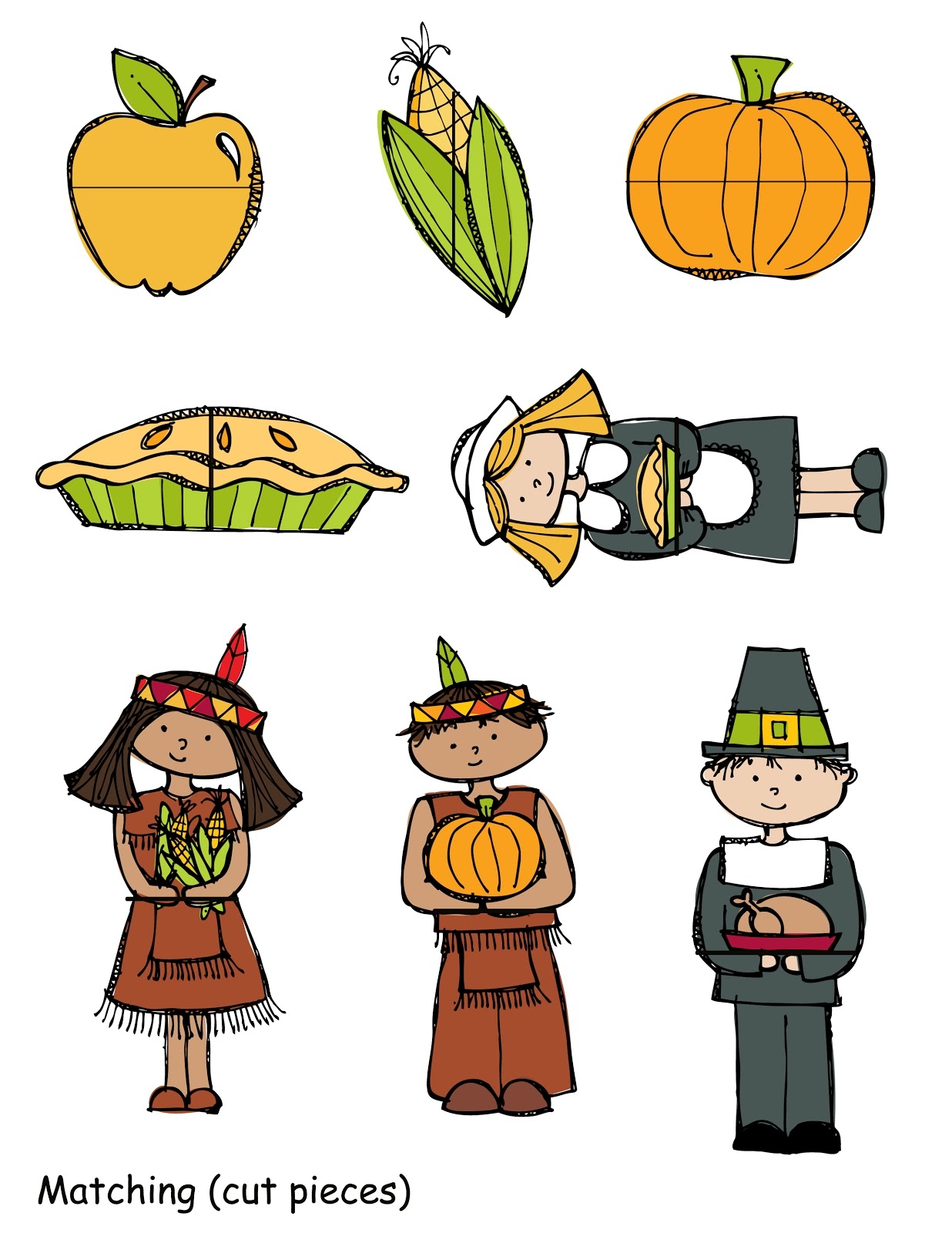 Preschool Printables File Folder Turkey