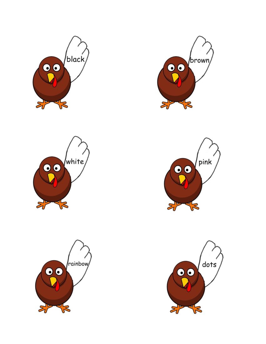 FREE Thanksgiving File Folder Games