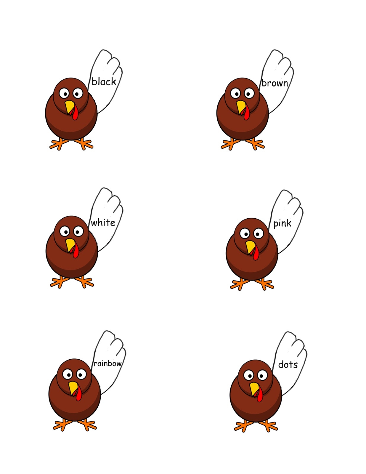 FREE Thanksgiving File Folder Games 