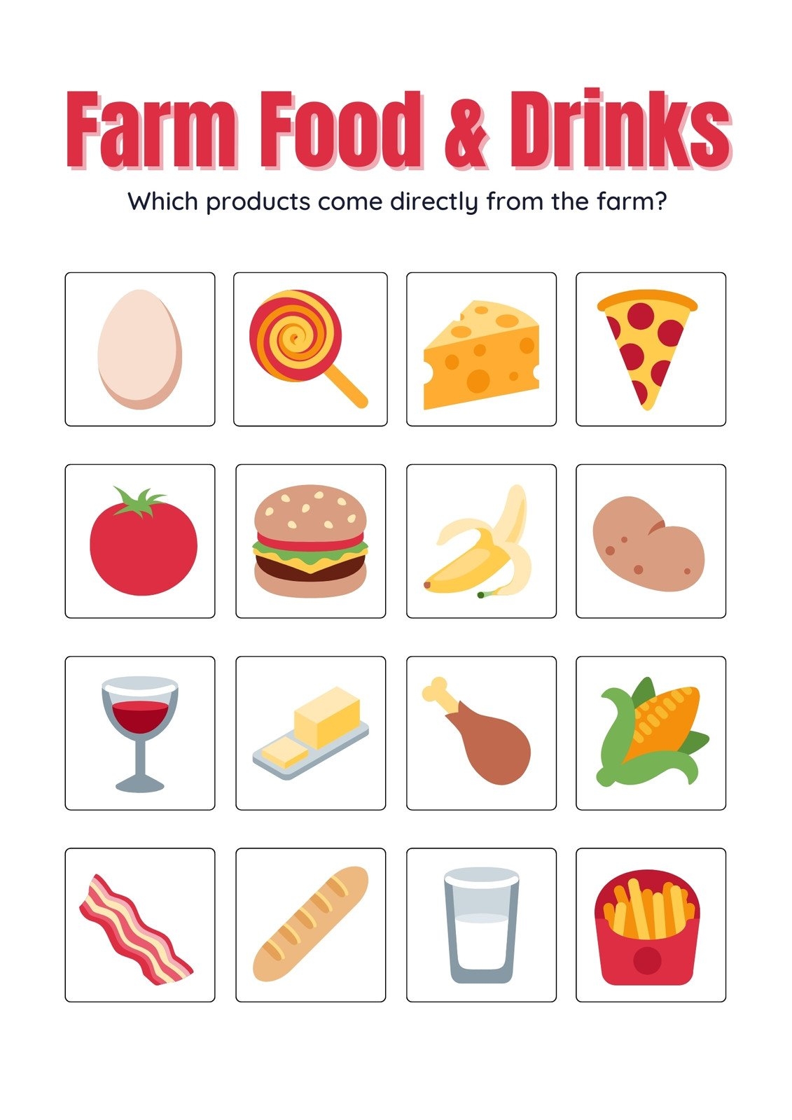 Free To Customize And Print Food Worksheet Templates Canva Free To Customize And Print Food Worksheet Templates Canva