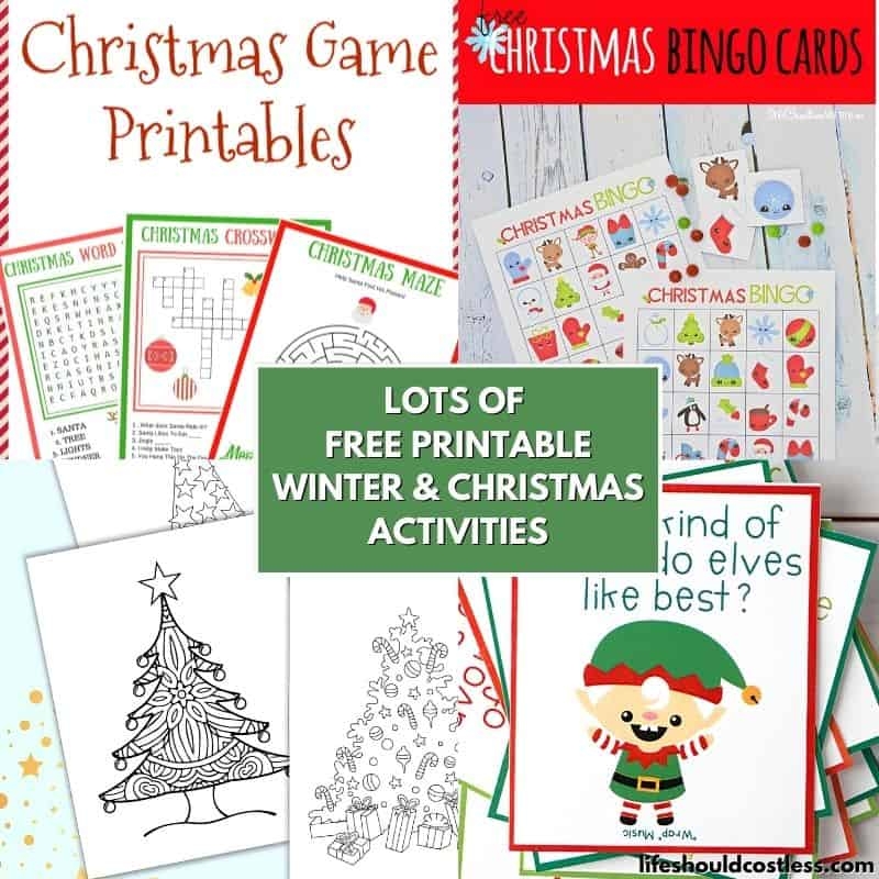Free Printable Preschool Christmas Activities Free Printable Preschool Christmas Activities