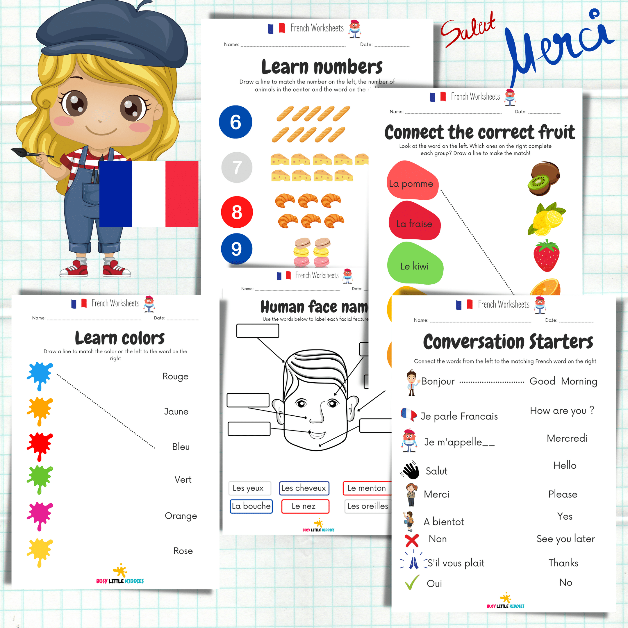French Worksheets For Kids Busy Little Kiddies French Worksheets For Kids Busy Little Kiddies