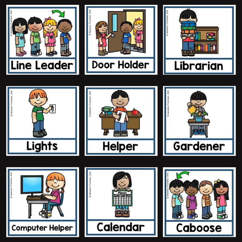 Preschool Job Chart Printables Free Preschool Job Chart Printables Free