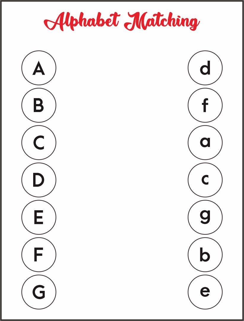 Fun And Educational Letter Matching Worksheets For Kids Engaging Fun And Educational Letter Matching Worksheets For Kids Engaging