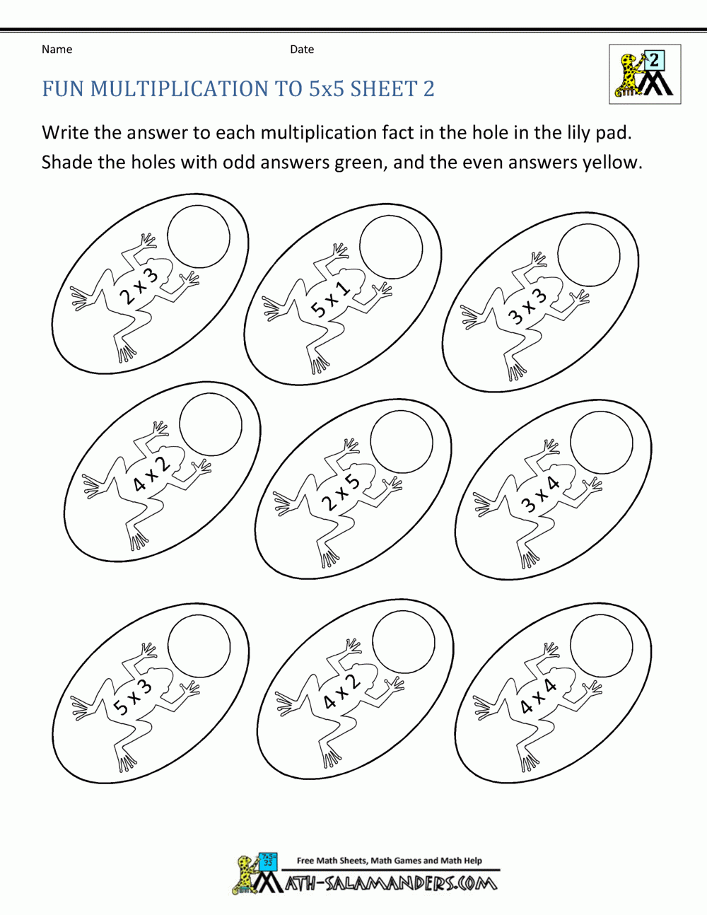 Fun Multiplication Worksheets To 10x10 Fun Multiplication Worksheets To 10x10