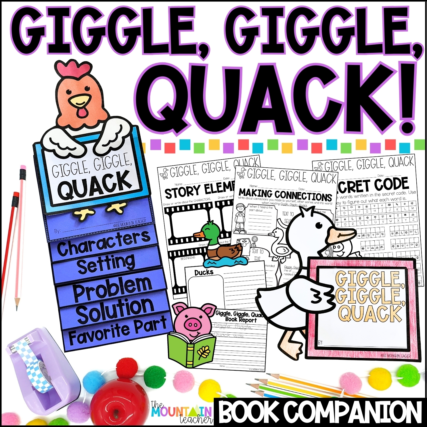 Giggle Giggle Quack Read Aloud Activities With Duck Crafts For Farm Unit The Mountain Teacher Giggle Giggle Quack Read Aloud Activities With Duck Crafts For Farm Unit The Mountain Teacher