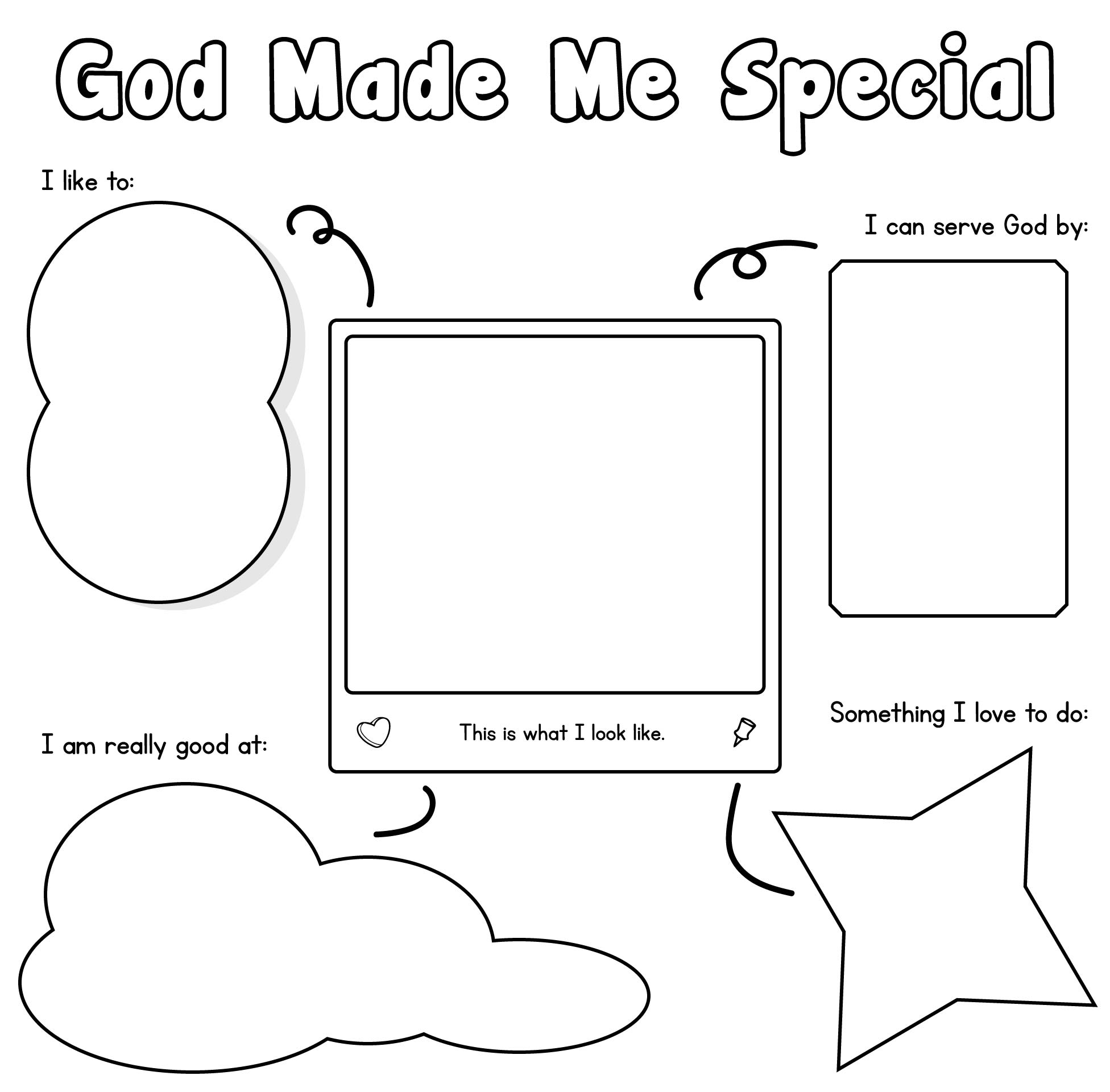 God Made Me Special Coloring Pages 20 Free PDF Printables Printablee
