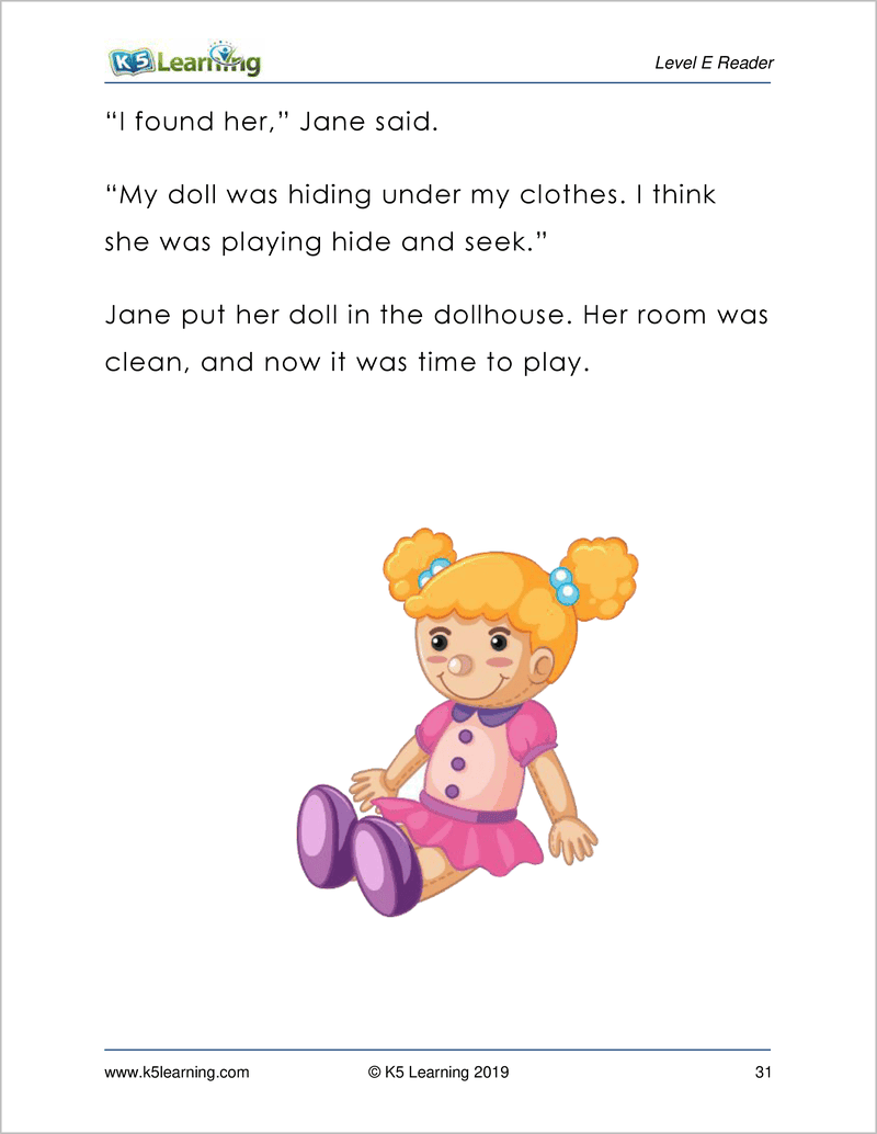 Grade 1 Reading Workbook Level E K5 Bookstore