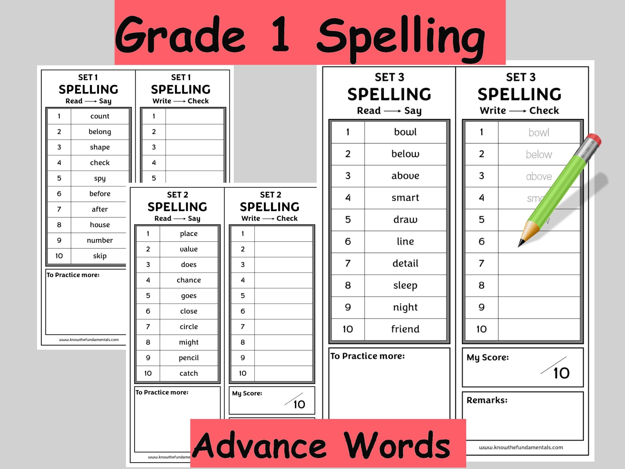 Grade 1 Spelling Year 1 Writing Worksheet 1st Grade Phonics Homeschool English Vocabulary Printable Sight Words Included Etsy Grade 1 Spelling Year 1 Writing Worksheet 1st Grade Phonics Homeschool English Vocabulary Printable Sight Words Included Etsy