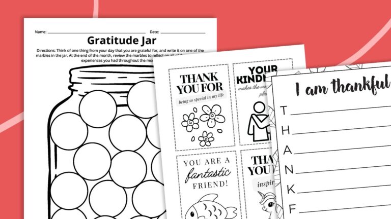 Gratitude Worksheets Free Printables 