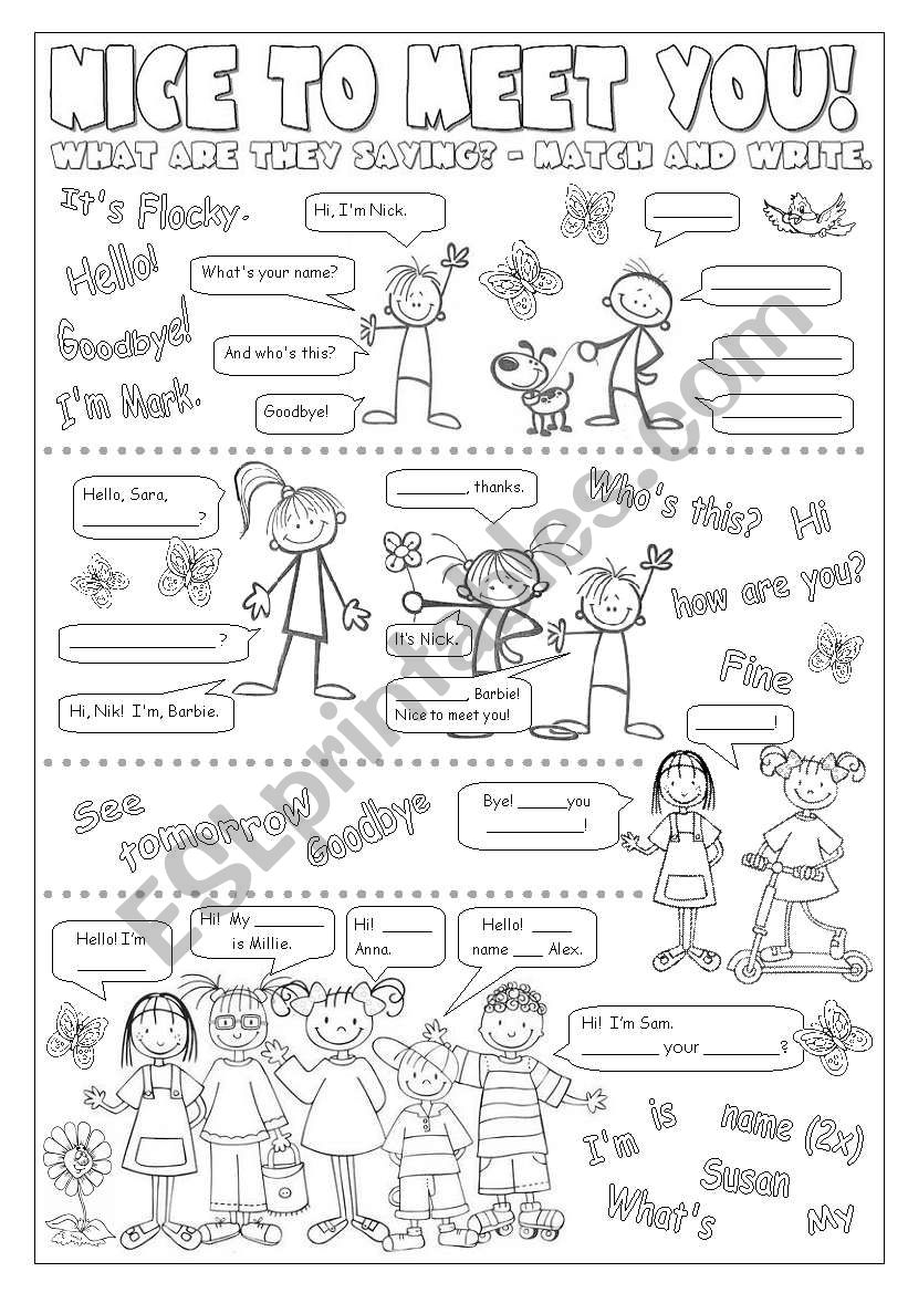 Greetings ESL Worksheet By Alenka Greetings ESL Worksheet By Alenka