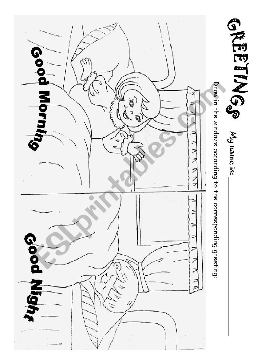 Greetings Kids ESL Worksheet By Livinhacf