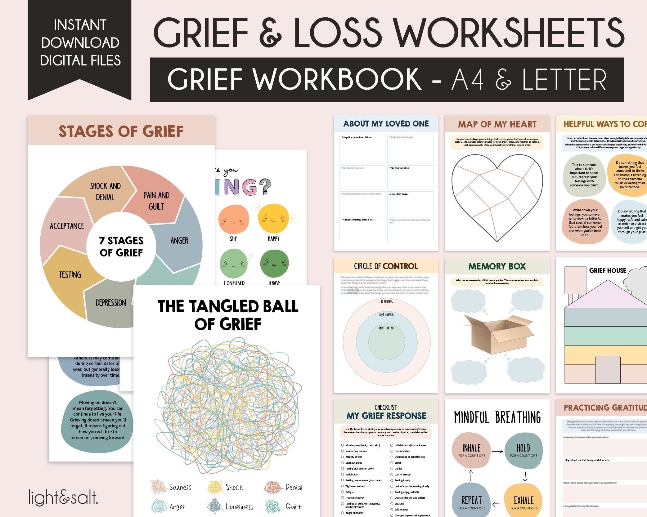 Grief Worksheets Grief Journey Journal Depression Worksheets Anxiety Worksheets Kids Feelings Social Emotional Learning Grief And Loss Etsy Grief Worksheets Grief Journey Journal Depression Worksheets Anxiety Worksheets Kids Feelings Social Emotional Learning Grief And Loss Etsy
