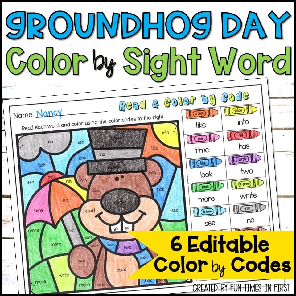 Free Printable Sight Word Color Worksheets Free Printable Sight Word Color Worksheets