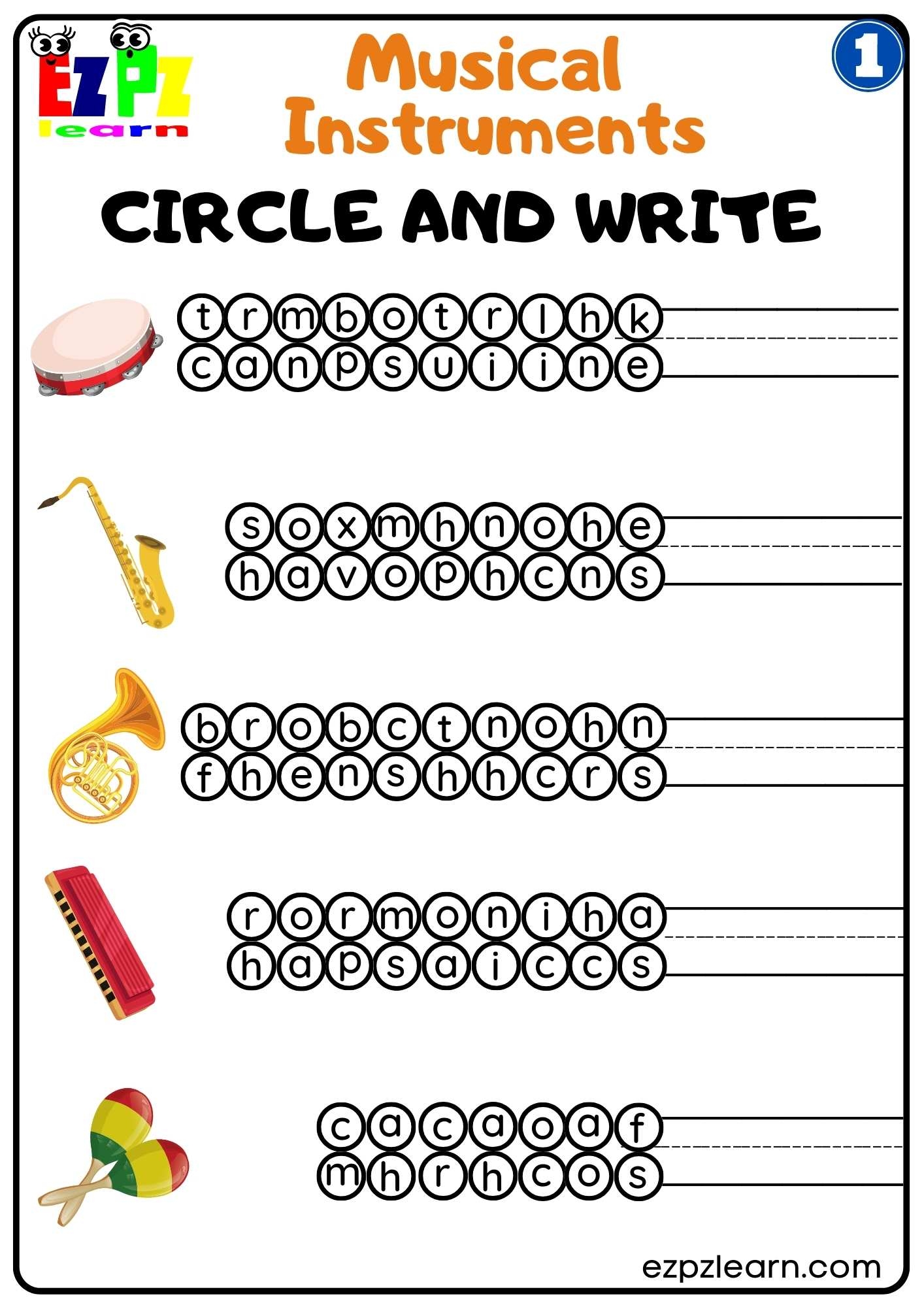 Free Music Worksheets For Kindergarten
