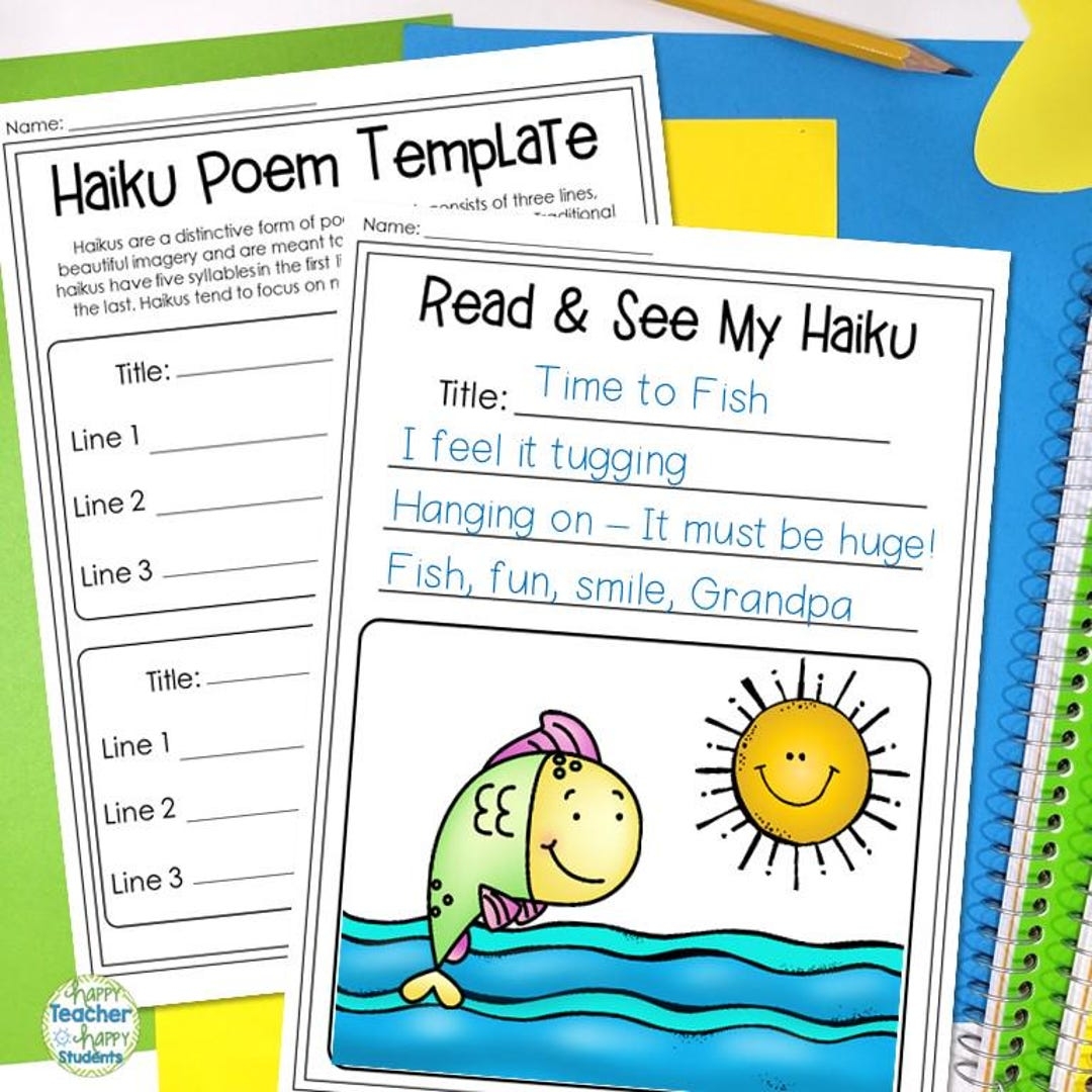 Haiku Writing Template Writing Template Examples Grading Rubric digital Download Etsy Haiku Writing Template Writing Template Examples Grading Rubric digital Download Etsy