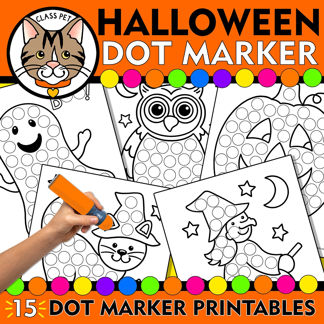 Halloween Dot Marker Coloring Pages Halloween Do A Dot Printable Halloween Fine Motor Activity Made By Teachers Halloween Dot Marker Coloring Pages Halloween Do A Dot Printable Halloween Fine Motor Activity Made By Teachers
