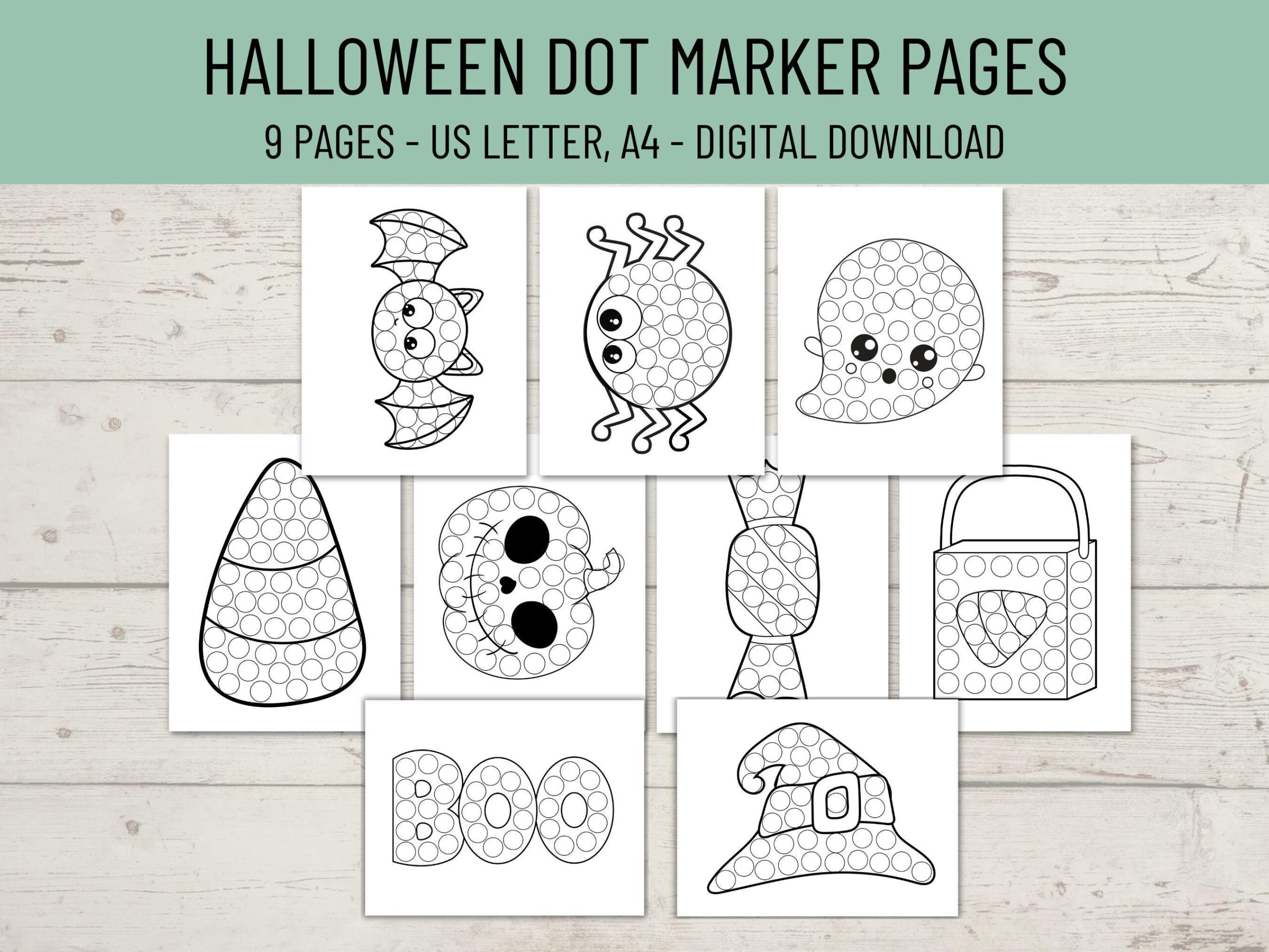 Free Printable Dot Marker Halloween Worksheets Free Printable Dot Marker Halloween Worksheets