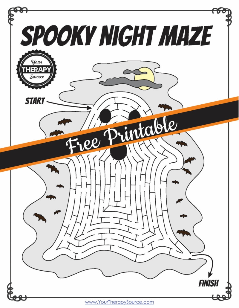 Halloween Maze Worksheet Navigate The Spooky Fun Your Therapy Source Halloween Maze Worksheet Navigate The Spooky Fun Your Therapy Source