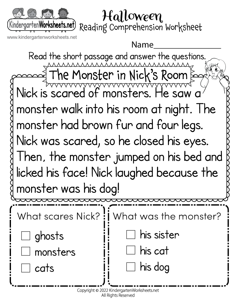 Halloween Reading Comprehension Worksheet Free Printable Digital U0026 PDF Halloween Reading Comprehension Worksheet Free Printable Digital U0026 PDF