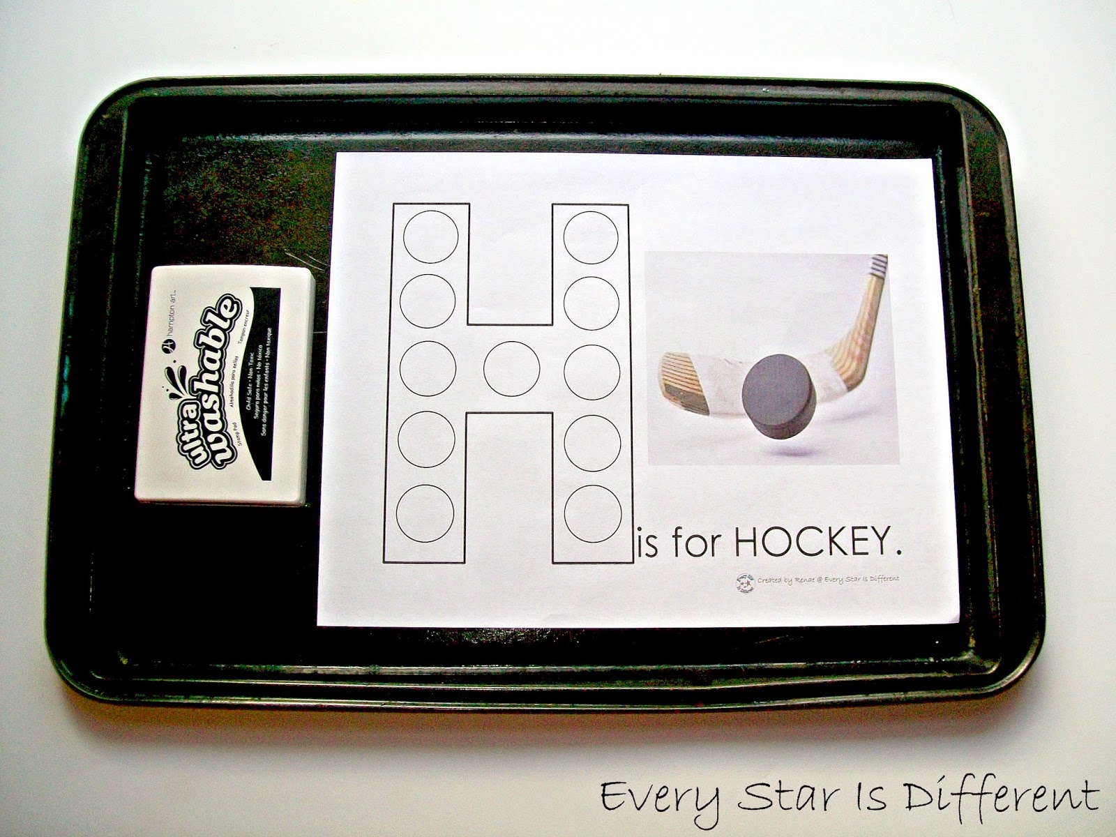 Hockey Activities For Tots Preschoolers W Free Printables Every Star Is Different
