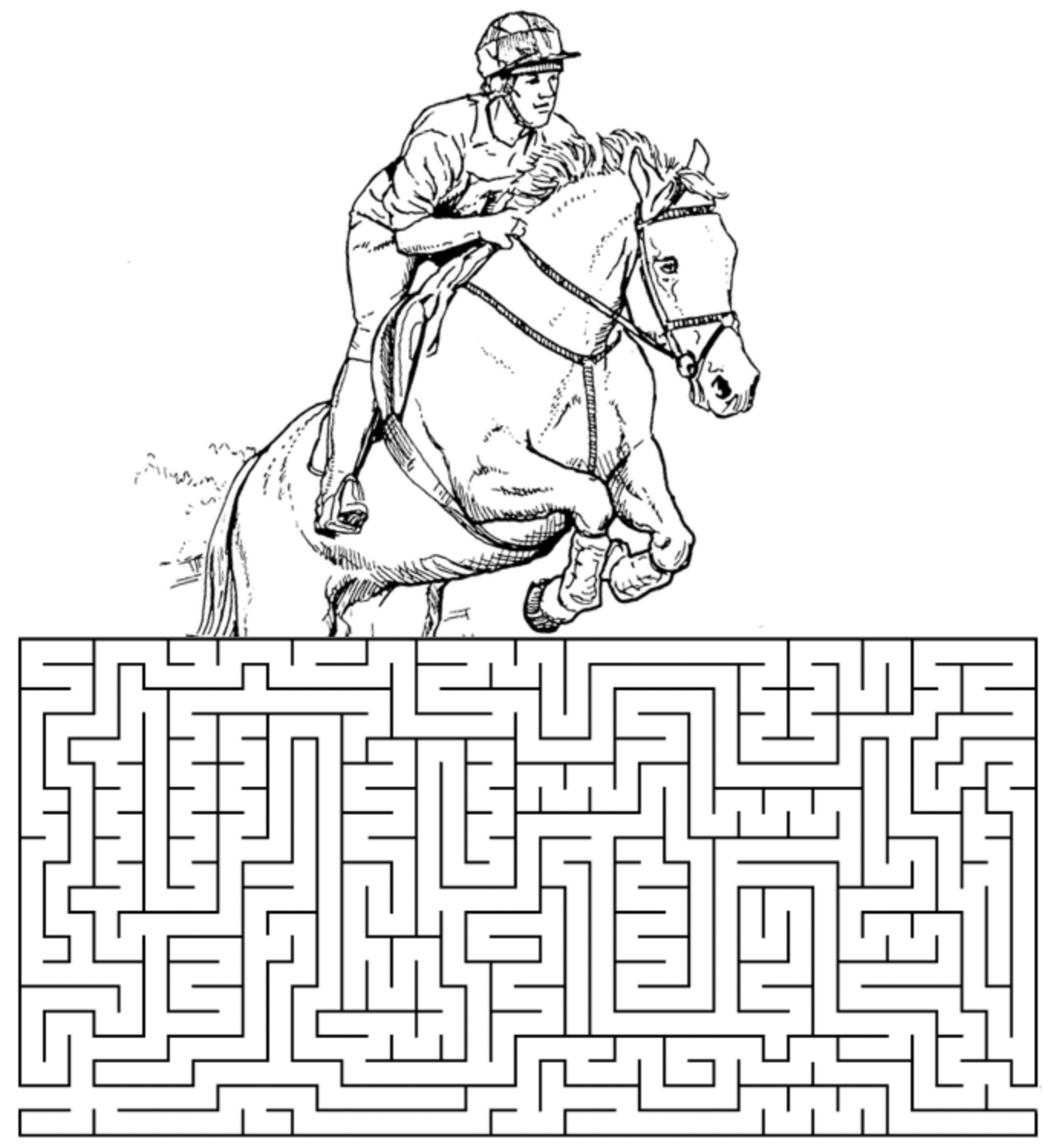 Free Hard Maze Worksheets