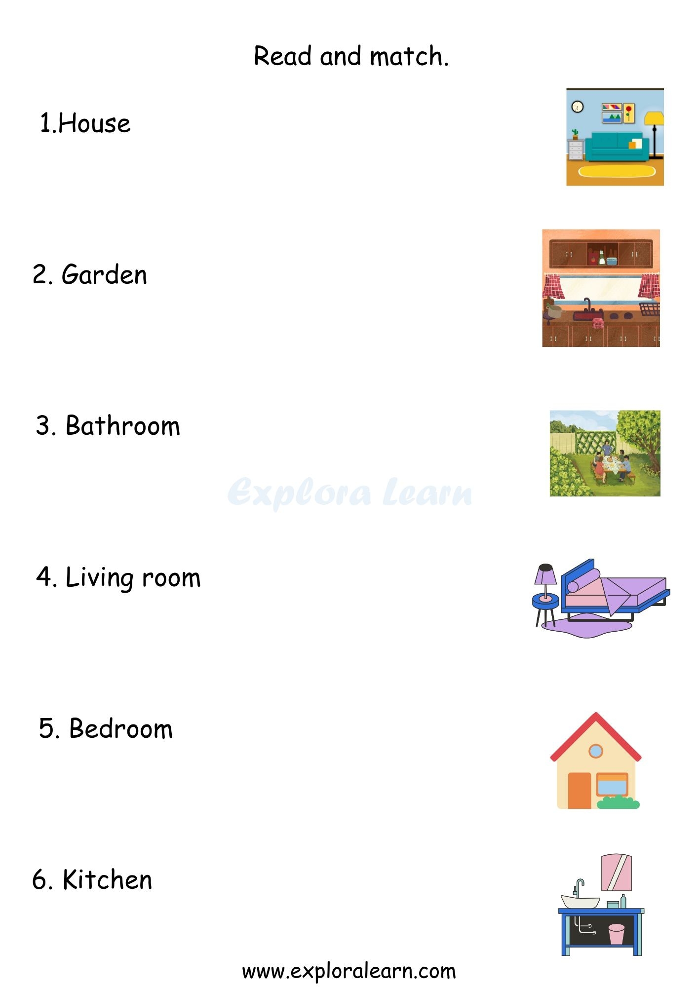House Worksheets For Preschool And Kindergarten 2 To 6 Years Kids