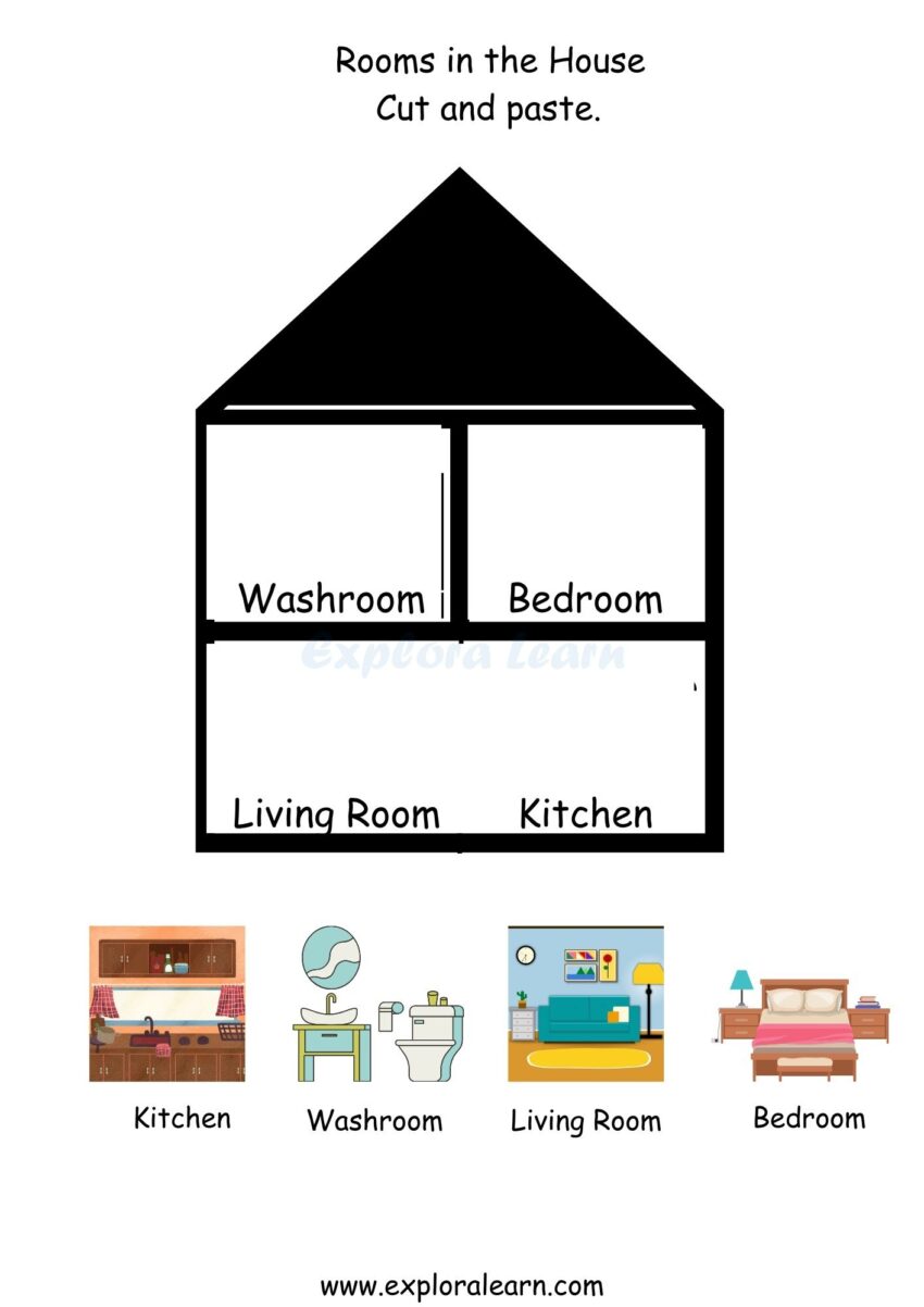 House Worksheets For Preschool And Kindergarten 2 To 6 Years Kids