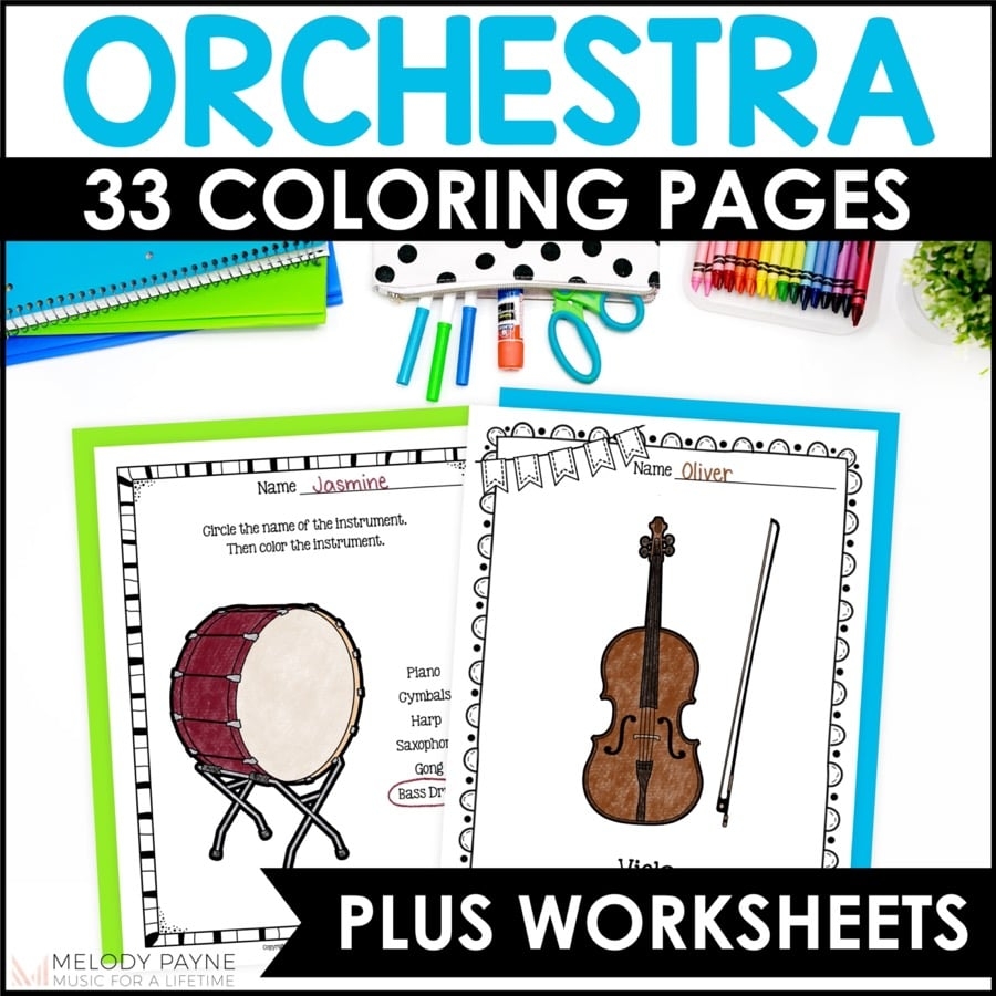 Instruments Of The Orchestra Coloring Pages Worksheets Elementary Music Melody Payne Music For A Lifetime Instruments Of The Orchestra Coloring Pages Worksheets Elementary Music Melody Payne Music For A Lifetime