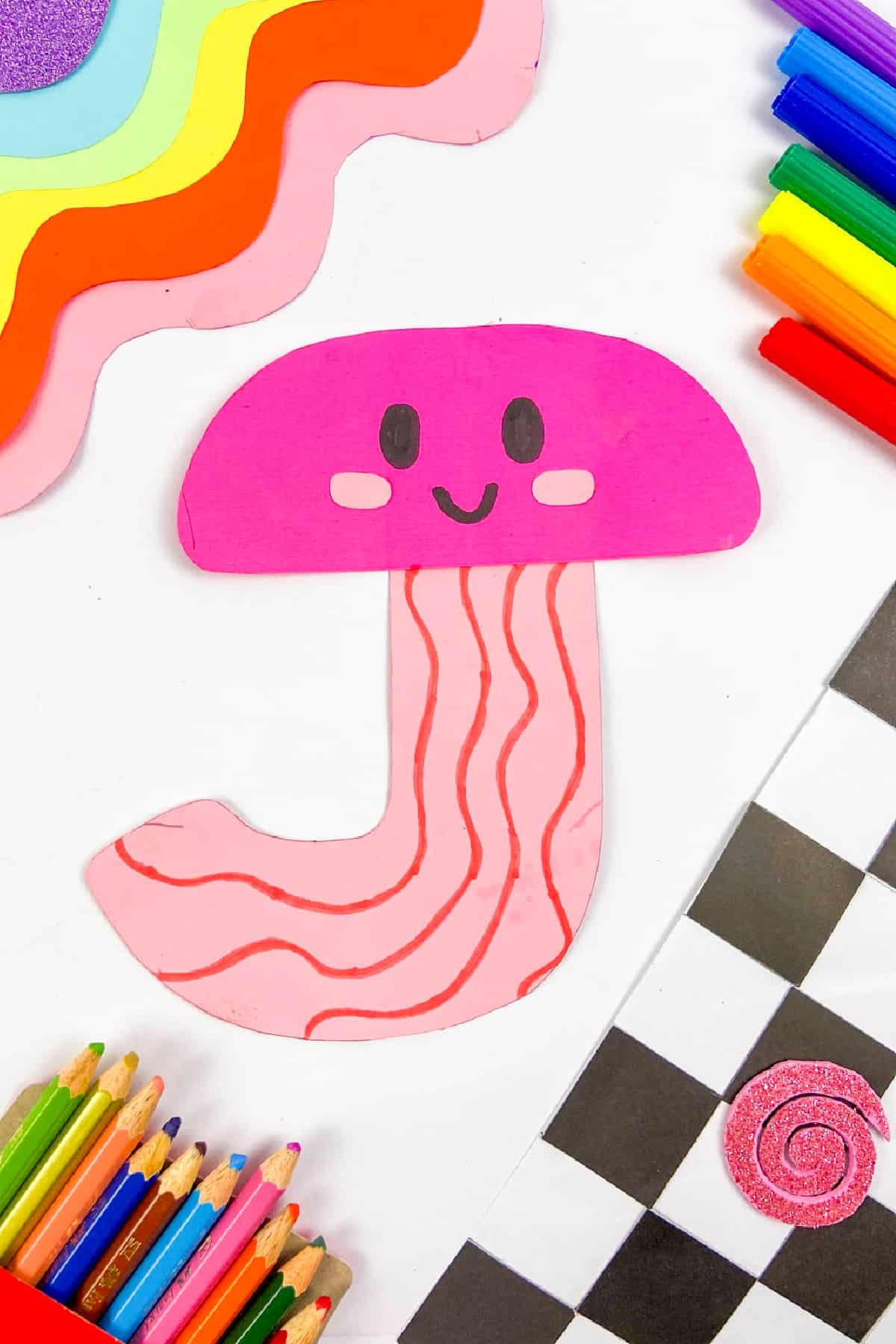 J Is For Jellyfish Craft With Printable Letter J Made With HAPPY J Is For Jellyfish Craft With Printable Letter J Made With HAPPY