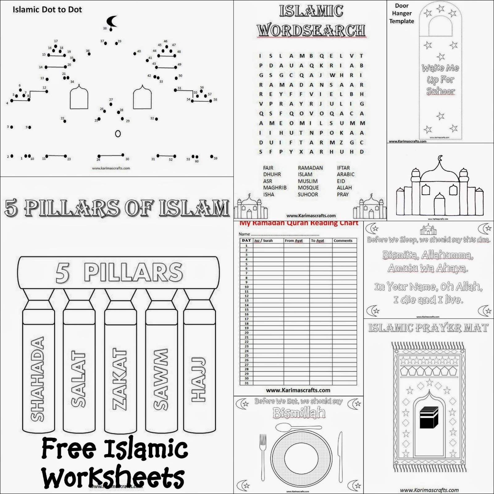 Free Printable Ramadan Worksheet Free Printable Ramadan Worksheet