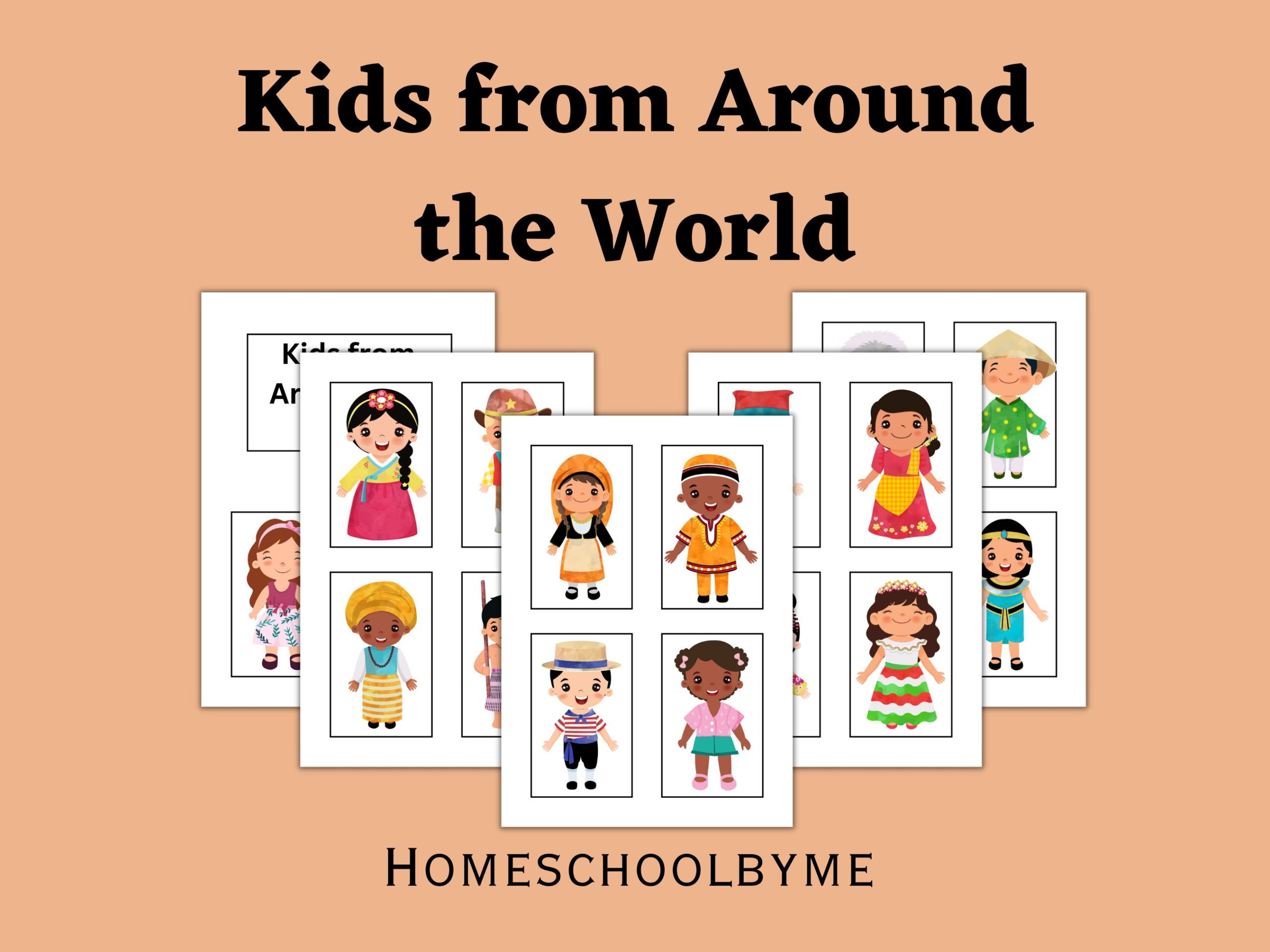 Kids From Around The World Printable Cultural Dress 