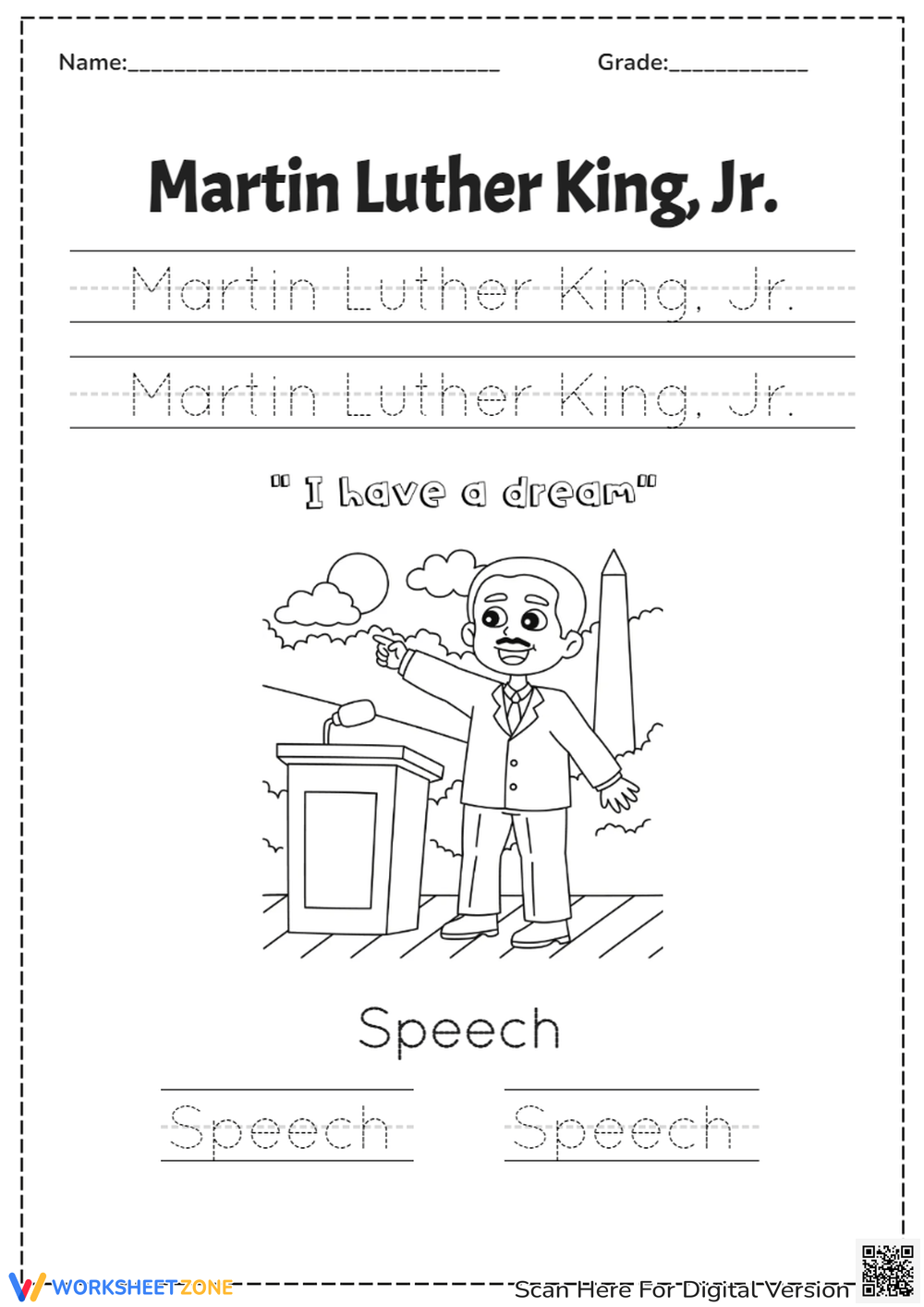 Black History Month Preschool Printables